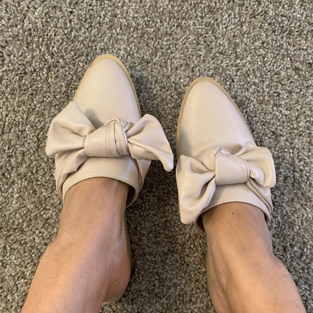 “The March” Nude Faux Leather Slides